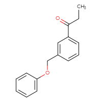 Chemical structure of 1-[3-(phenoxymethyl)phenyl]propan-1-one - CSSB06716899130