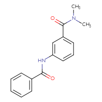 Chemical structure of 3-benzamido-N,N-dimethylbenzamide - CSSB00026745654
