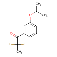 Chemical structure of 2,2-difluoro-1-[3-(propan-2-yloxy)phenyl]propan-1-one - CSSB00020183092