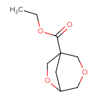 Chemical structure of ethyl 3,6-dioxabicyclo[3.2.1]octane-1-carboxylate - CSSB06358985226