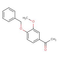 Chemical structure of 1-[4-(benzyloxy)-3-methoxyphenyl]ethan-1-one - CSSB00000151687