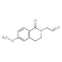 Chemical structure of 2-(6-methoxy-1-oxo-1,2,3,4-tetrahydroisoquinolin-2-yl)acetaldehyde - CSSB20927190740