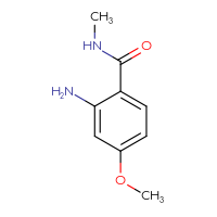 Chemical structure of 2-amino-4-methoxy-N-methylbenzamide - CSSB00012282141