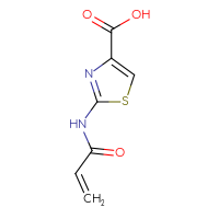 Chemical structure of 2-(prop-2-enamido)-1,3-thiazole-4-carboxylic acid - CSSB00015895264