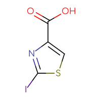 Chemical structure of 2-iodo-1,3-thiazole-4-carboxylic acid - CSSB00010219442