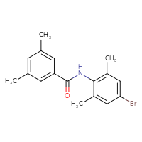 Chemical structure of N-(4-bromo-2,6-dimethylphenyl)-3,5-dimethylbenzamide - CSSB00043368371