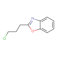 Chemical structure of 2-(3-chloropropyl)-1,3-benzoxazole - CSSB00000743049