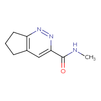 Chemical structure of N-methyl-5H,6H,7H-cyclopenta[c]pyridazine-3-carboxamide - CSSB06258844339