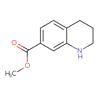 Chemical structure of methyl 1,2,3,4-tetrahydroquinoline-7-carboxylate - CSSB00009861120