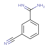 Chemical structure of 3-cyanobenzene-1-carboximidamide - CSSB00000101582