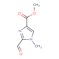 Chemical structure of methyl 2-formyl-1-methyl-1H-imidazole-4-carboxylate - CSSB00116210722