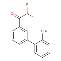 Chemical structure of 2,2-difluoro-1-{2'-methyl-[1,1'-biphenyl]-3-yl}ethan-1-one - CSSB00103106503