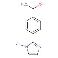 Chemical structure of 1-[4-(1-methyl-1H-imidazol-2-yl)phenyl]ethan-1-ol - CSSB00016842582