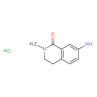 Chemical structure of 7-amino-2-methyl-1,2,3,4-tetrahydroisoquinolin-1-one hydrochloride - CSSB15082355545