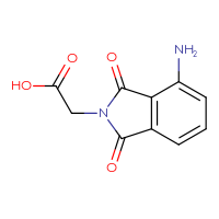 Chemical structure of 2-(4-amino-1,3-dioxo-2,3-dihydro-1H-isoindol-2-yl)acetic acid - CSSB00005507082