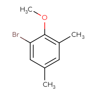 Chemical structure of 1-bromo-2-methoxy-3,5-dimethylbenzene - CSSB00010225917