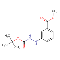 Chemical structure of methyl 3-({[(tert-butoxy)carbonyl]amino}amino)benzoate - CSSB00010257187