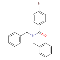 Chemical structure of N,N-dibenzyl-4-bromobenzamide - CSSB00000153328
