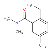Chemical structure of 2-ethyl-N,N,5-trimethylbenzamide - CSSB00049006189