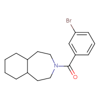Chemical structure of 3-(3-bromobenzoyl)-decahydro-1H-3-benzazepine - CSSB06603022975