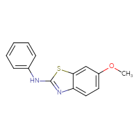 Chemical structure of 6-methoxy-N-phenyl-1,3-benzothiazol-2-amine - CSSB00003676018