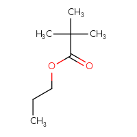 Chemical structure of propyl 2,2-dimethylpropanoate - CSSB00000750052