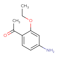 Chemical structure of 1-(4-amino-2-ethoxyphenyl)ethan-1-one - CSSB00009852520