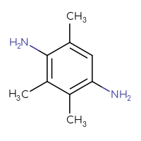 Chemical structure of 2,3,5-trimethylbenzene-1,4-diamine - CSSB00000716945
