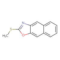 Chemical structure of 2-(methylsulfanyl)naphtho[2,3-d][1,3]oxazole - CSSB00010244200