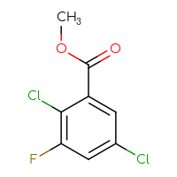 Chemical structure of methyl 2,5-dichloro-3-fluorobenzoate - CSSB00012925586