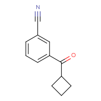 Chemical structure of 3-cyclobutanecarbonylbenzonitrile - CSSB00000080838