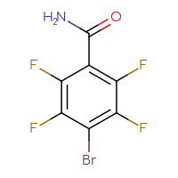 Chemical structure of 4-bromo-2,3,5,6-tetrafluorobenzamide - CSSB00010180565