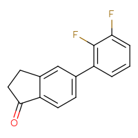 Chemical structure of 5-(2,3-difluorophenyl)-2,3-dihydro-1H-inden-1-one - CSSB00008316758