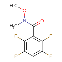 Chemical structure of 2,3,5,6-tetrafluoro-N-methoxy-N-methylbenzamide - CSSB01994057111