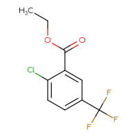 Chemical structure of ethyl 2-chloro-5-(trifluoromethyl)benzoate - CSSB00010164412