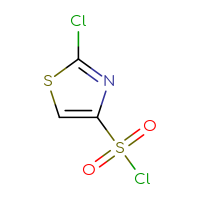 Chemical structure of 2-chloro-1,3-thiazole-4-sulfonyl chloride - CSSB00015373831