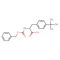 Chemical structure of (2R)-2-{[(benzyloxy)carbonyl]amino}-3-(4-tert-butylphenyl)propanoic acid - CSSB00010166219