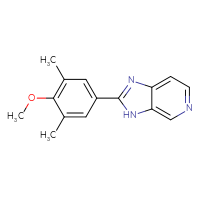 Chemical structure of 2-(4-methoxy-3,5-dimethylphenyl)-3H-imidazo[4,5-c]pyridine - CSSB00103798250