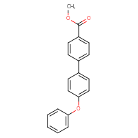 Chemical structure of methyl 4'-phenoxy-[1,1'-biphenyl]-4-carboxylate - CSSB01411975551