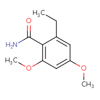 Chemical structure of 2-ethyl-4,6-dimethoxybenzamide - CSSB00052234916