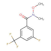 Chemical structure of 3-fluoro-N-methoxy-N-methyl-5-(trifluoromethyl)benzamide - CSSB00103401944
