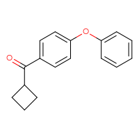 Chemical structure of cyclobutyl(4-phenoxyphenyl)methanone - CSSB00000768803