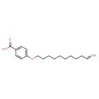 Chemical structure of 4-(undec-10-en-1-yloxy)benzoic acid - CSSB00025730960