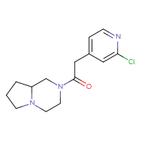 Chemical structure of 2-(2-chloropyridin-4-yl)-1-{octahydropyrrolo[1,2-a]pyrazin-2-yl}ethan-1-one - CSSB06474899301