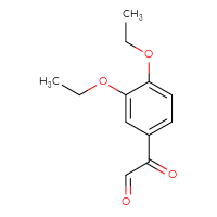 Chemical structure of 2-(3,4-diethoxyphenyl)-2-oxoacetaldehyde - CSSB00020603557