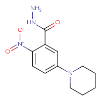 Chemical structure of 2-nitro-5-(piperidin-1-yl)benzohydrazide - CSSB00025730803