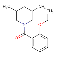Chemical structure of 1-(2-ethoxybenzoyl)-3,5-dimethylpiperidine - CSSB00046139810