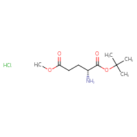 Chemical structure of 1-tert-butyl 5-methyl (2R)-2-aminopentanedioate hydrochloride - CSSB03436540048