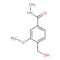 Chemical structure of 4-(hydroxymethyl)-3-methoxy-N-methylbenzamide - CSSB21043407064