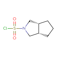 Chemical structure of (3aR,6aS)-octahydrocyclopenta[c]pyrrole-2-sulfonyl chloride - CSSB00116897501